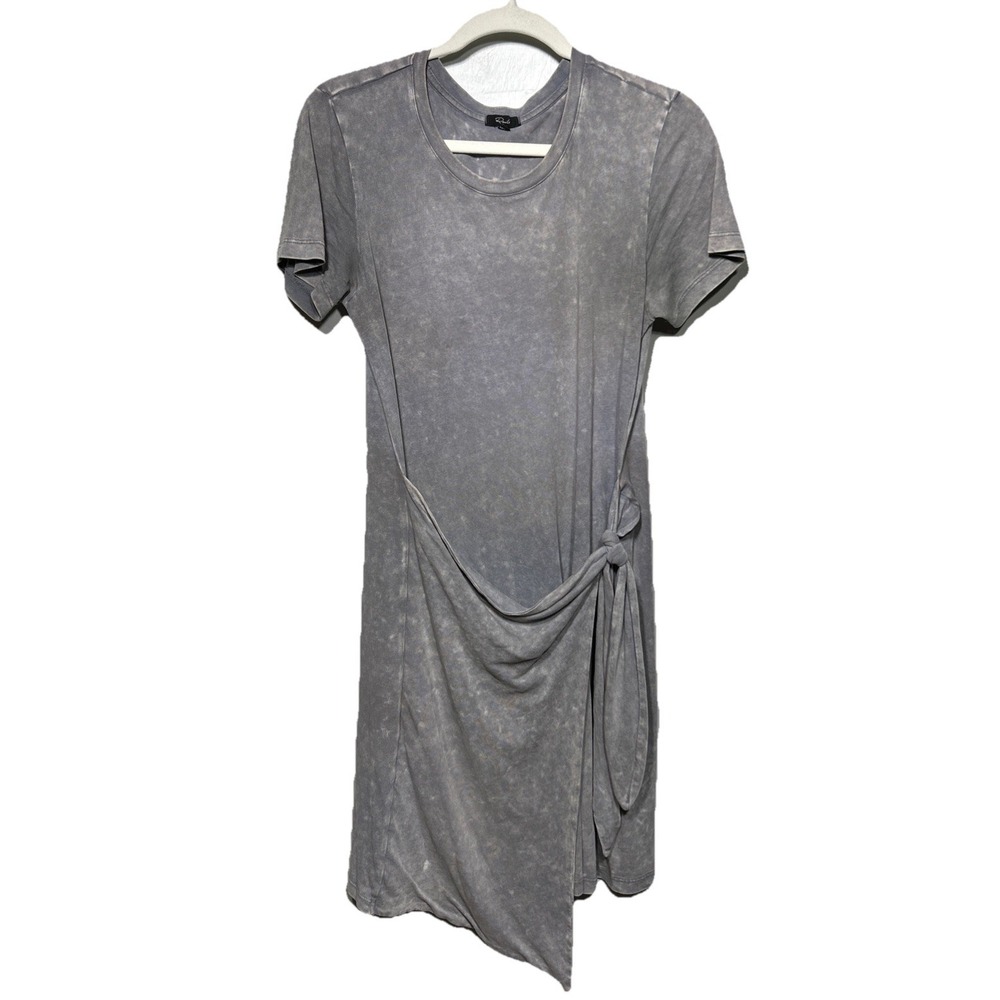 Rails Edie Dress Wrap Tie Steel Acid Wash Gray Women's Size Small Retail: $148